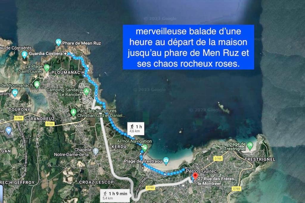 Maison Perros-Guirec 2 Chambres, Plages Et Centre Ville. 6 Pers. Εξωτερικό φωτογραφία